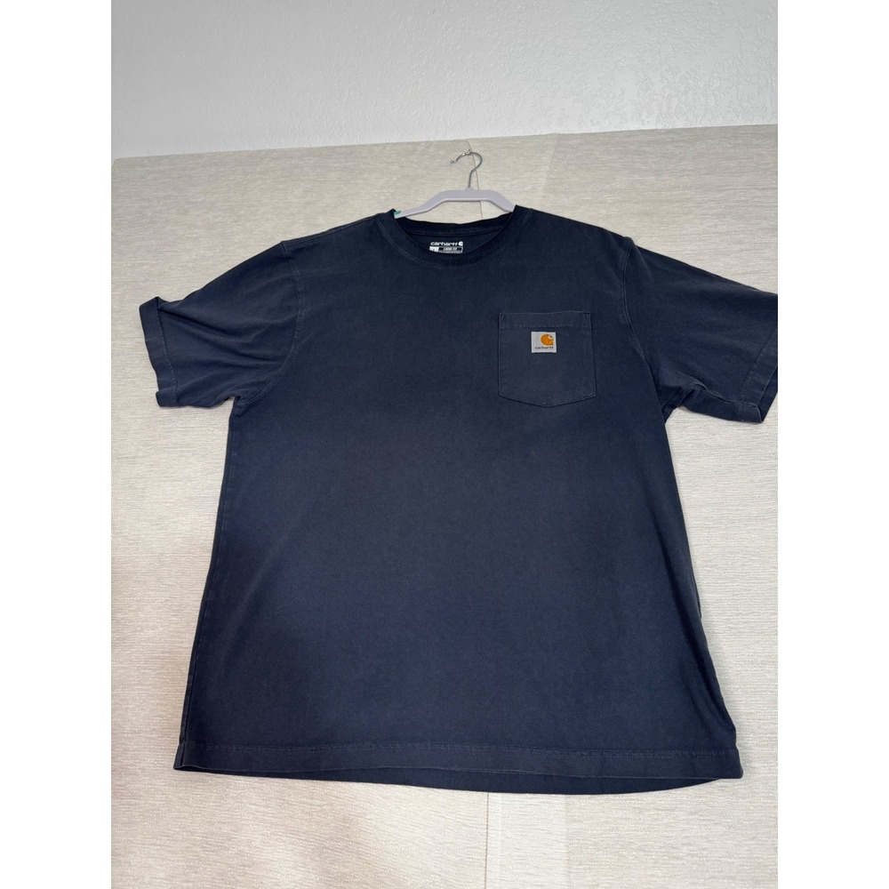 Carhartt Mens Loose Fit Short Sleeve Pocket T-Shirt Gray Large K87 Workwear